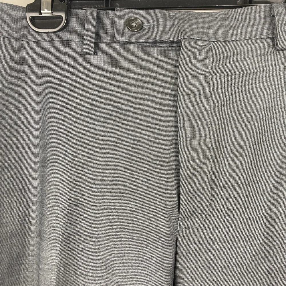 Calvin Klein Mens Slim fit Dress Pants 36 / 32 Dark‎ Grey Solid Stretch
